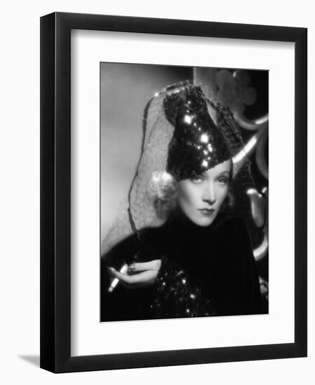 Marlene Dietrich. "Angel" 1937, Directed by Ernst Lubitsch-null-Framed Photographic Print