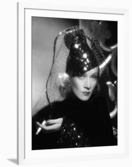 Marlene Dietrich. "Angel" 1937, Directed by Ernst Lubitsch-null-Framed Photographic Print