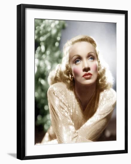 Marlene Dietrich, ca. 1930s-null-Framed Photo