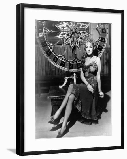 Marlene Dietrich: Destry Rides Again, 1939-null-Framed Photographic Print