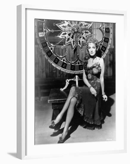 Marlene Dietrich: Destry Rides Again, 1939-null-Framed Photographic Print