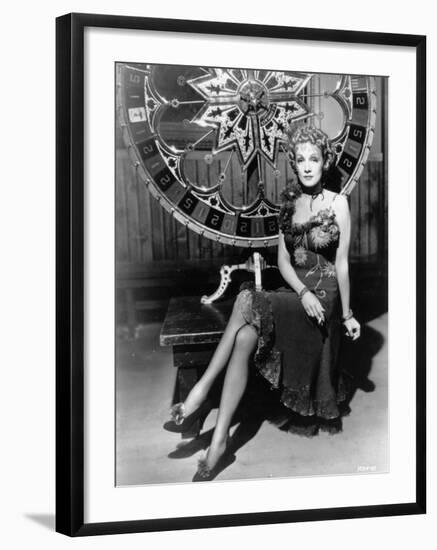 Marlene Dietrich: Destry Rides Again, 1939-null-Framed Photographic Print