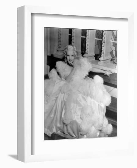 Marlène Dietrich: The Scarlett Empress, 1934-null-Framed Photographic Print