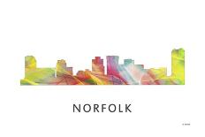 Norfolk Virginia Skyline-Marlene Watson-Giclee Print