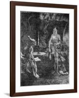 Marley's Ghost, Illustration from 'A Christmas Carol' by Charles Dickens-null-Framed Giclee Print
