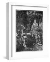 Marley's Ghost, Illustration from 'A Christmas Carol' by Charles Dickens-null-Framed Giclee Print