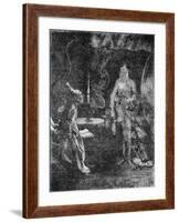 Marley's Ghost, Illustration from 'A Christmas Carol' by Charles Dickens-null-Framed Giclee Print