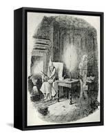 Marley's Ghost-John Leech-Framed Stretched Canvas