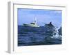 Marlin with Fishing Boat in Background-null-Framed Photographic Print