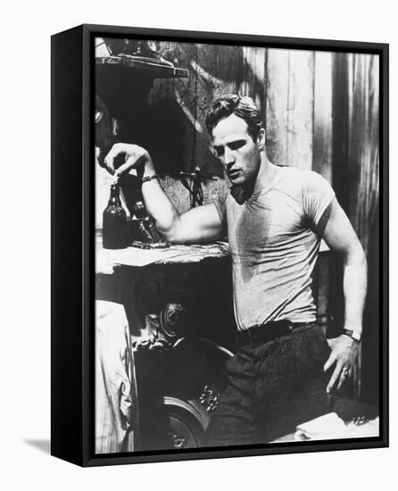 Marlon Brando - A Streetcar Named Desire-null-Framed Stretched Canvas