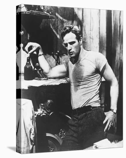 Marlon Brando - A Streetcar Named Desire-null-Stretched Canvas