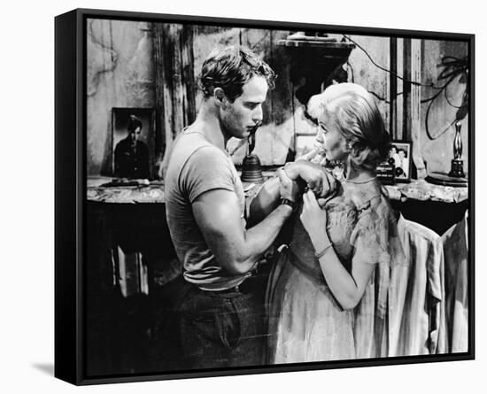 Marlon Brando & Kim Hunter-null-Framed Stretched Canvas