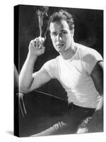Marlon Brando, Portrait from a Streetcar Named Desire, 1951-null-Stretched Canvas