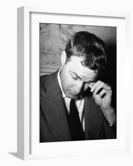 Marlon Brando Touching His Eye-null-Framed Photographic Print