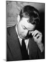 Marlon Brando Touching His Eye-null-Mounted Photographic Print