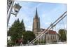 Marlow Bridge Leading Past All Saints Church-Charlie Harding-Mounted Photographic Print