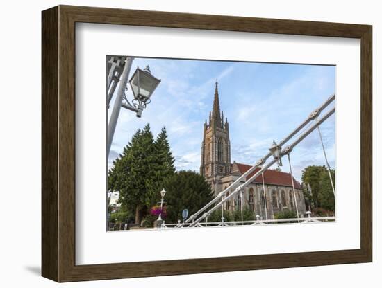 Marlow Bridge Leading Past All Saints Church-Charlie Harding-Framed Photographic Print