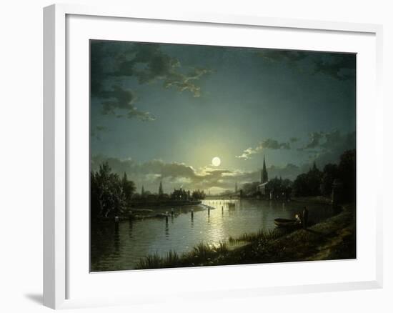 Marlow on Thames-Henry Pether-Framed Giclee Print