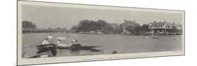 Marlow Regatta, the Senior-Junior Sculls Final-null-Mounted Giclee Print