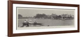 Marlow Regatta, the Senior-Junior Sculls Final-null-Framed Giclee Print