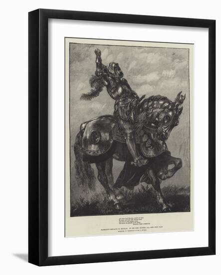 Marmion's Defiance to Douglas-Sir John Gilbert-Framed Giclee Print