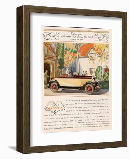 Marmon, Magazine Advertisement, USA, 1927-null-Framed Giclee Print