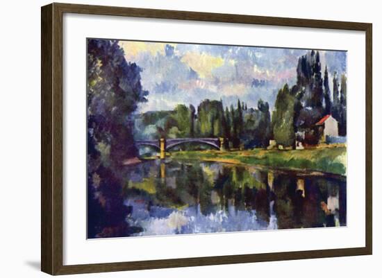 Marne Shore-Paul Cézanne-Framed Art Print