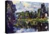 Marne Shore-Paul Cézanne-Stretched Canvas