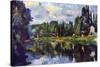 Marne Shore-Paul Cézanne-Stretched Canvas