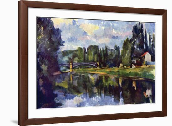 Marne Shore-Paul Cézanne-Framed Art Print