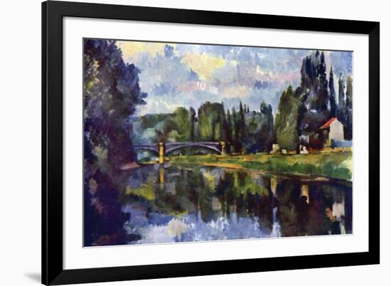 Marne Shore-Paul Cézanne-Framed Art Print