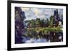 Marne Shore-Paul Cézanne-Framed Premium Giclee Print