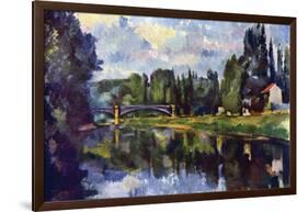 Marne Shore-Paul Cézanne-Framed Art Print