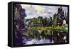 Marne Shore-Paul Cézanne-Framed Stretched Canvas