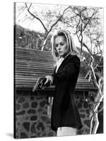 MARNIE, 1964 directed by ALFRED HITCHCOCK Tippi Hedren (b/w photo)-null-Stretched Canvas