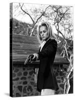 MARNIE, 1964 directed by ALFRED HITCHCOCK Tippi Hedren (b/w photo)-null-Stretched Canvas