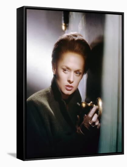 "MARNIE" by AlfredHitchcock with Tippi Hedren, 1969 (photo)-null-Framed Stretched Canvas