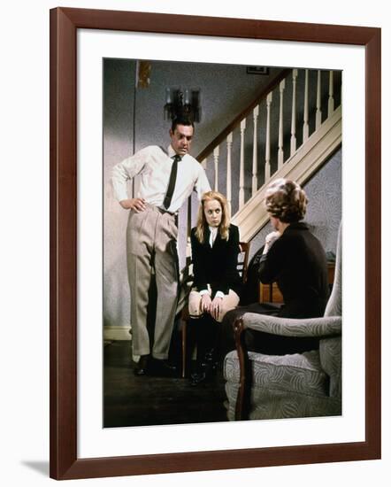 "MARNIE" by AlfredHitchcock with Tippi Hedren and Sean Connery, 1965 (photo)-null-Framed Photo