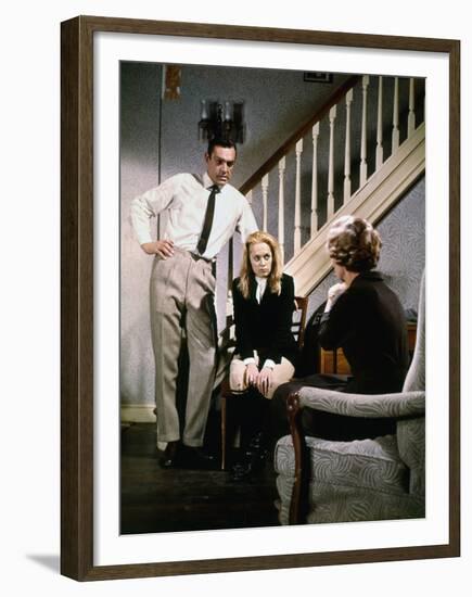 "MARNIE" by AlfredHitchcock with Tippi Hedren and Sean Connery, 1965 (photo)-null-Framed Photo