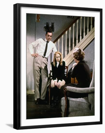 "MARNIE" by AlfredHitchcock with Tippi Hedren and Sean Connery, 1965 (photo)-null-Framed Photo