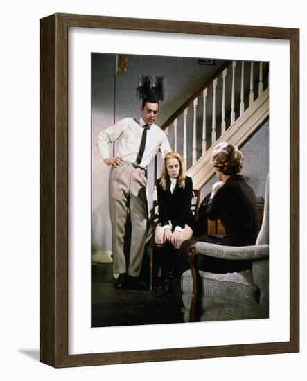 "MARNIE" by AlfredHitchcock with Tippi Hedren and Sean Connery, 1965 (photo)-null-Framed Photo