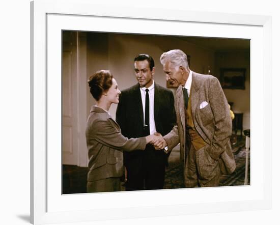 "MARNIE" by AlfredHitchcock with Tippi Hedren and Sean Connery, 1966 (photo)-null-Framed Photo