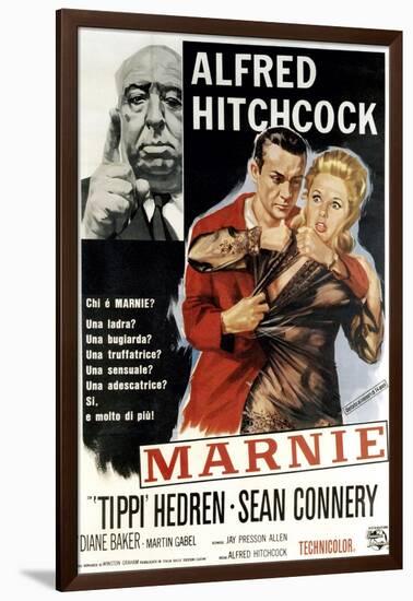 Marnie, Director Alfred Hitchcock, Sean Connery, Tippi Hedren, 1964-null-Framed Art Print