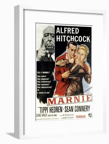 Marnie, Director Alfred Hitchcock, Sean Connery, Tippi Hedren, 1964-null-Framed Art Print