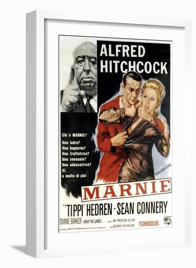 Marnie, Director Alfred Hitchcock, Sean Connery, Tippi Hedren, 1964-null-Framed Art Print