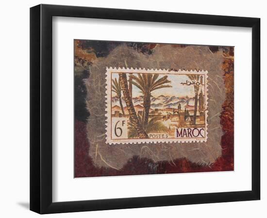 Maroc Stamp-unknown Walker-Framed Art Print