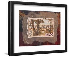 Maroc Stamp-unknown Walker-Framed Art Print