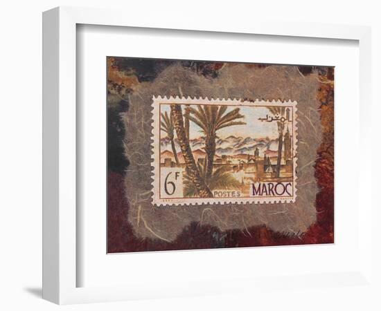 Maroc Stamp-unknown Walker-Framed Art Print