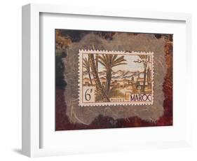 Maroc Stamp-unknown Walker-Framed Art Print