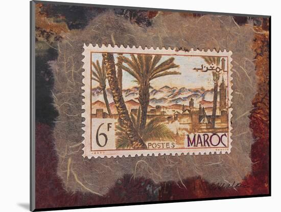 Maroc Stamp-unknown Walker-Mounted Art Print